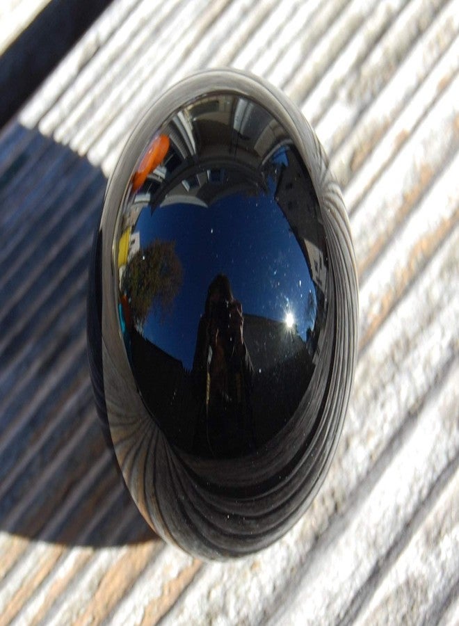 DSJUGGLING Solid Black Acrylic Contact Juggling Ball - 75mm - 3 inch - Image 3